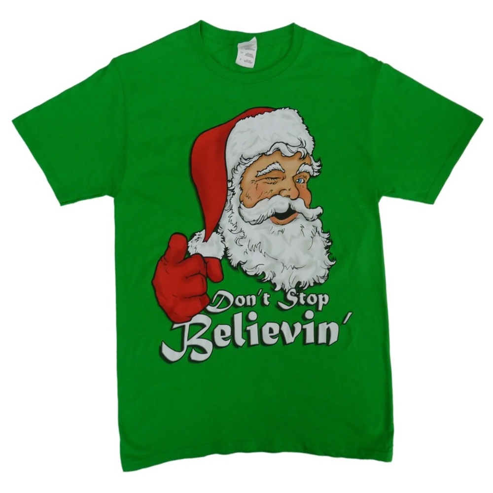💚🎄 3/$15 New Small Santa Christmas/Holiday T-Shirt A - Picture 3 of 4